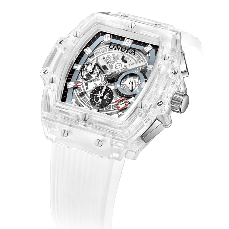 ONOLA Brand Fashion casual Sports Watch Men Women 2019 new top Luxury tonneau waterproof Transparent Plastic Quartz Mens Watches
ONOLA Brand Fashion casual Sports Watch Men Women 2019 new top Luxury tonneau waterproof Transparent Plastic Quartz Mens Watches