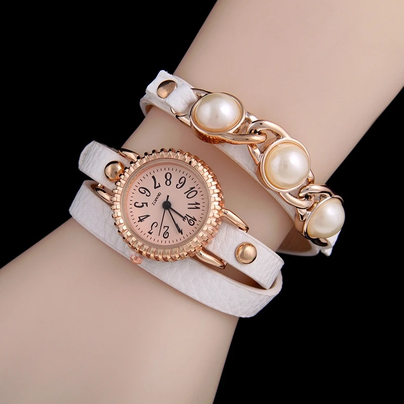 MINHIN Brand Watches Women Simulated Pearl Leather Bracelet Wristwatches Ladies Casual Dress Quartz Watch Gift Clock
MINHIN Brand Watches Women Simulated Pearl Leather Bracelet Wristwatches Ladies Casual Dress Quartz Watch Gift Clock