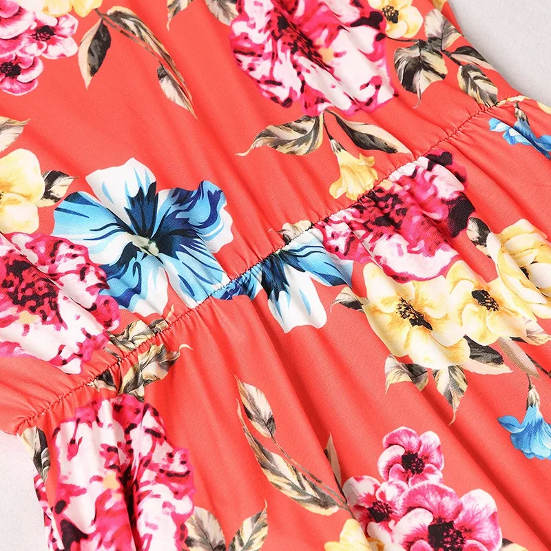 Family-matching-clothes-Slim-Pocket-Boho-Floral-Long-Dress-Mom-and-daughter-dress-mama-hija-mom (4)