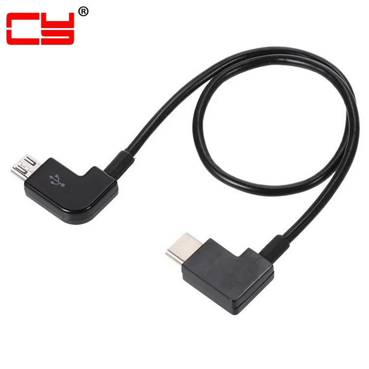 10pcs/lot Type-C Angled to Micro USB Angled Data Cable Cord for DJI Mavic Pro & DJI Mavic Pro Platinum Controller 30cm Black
10pcs/lot Type-C Angled to Micro USB Angled Data Cable Cord for DJI Mavic Pro & DJI Mavic Pro Platinum Controller 30cm Black