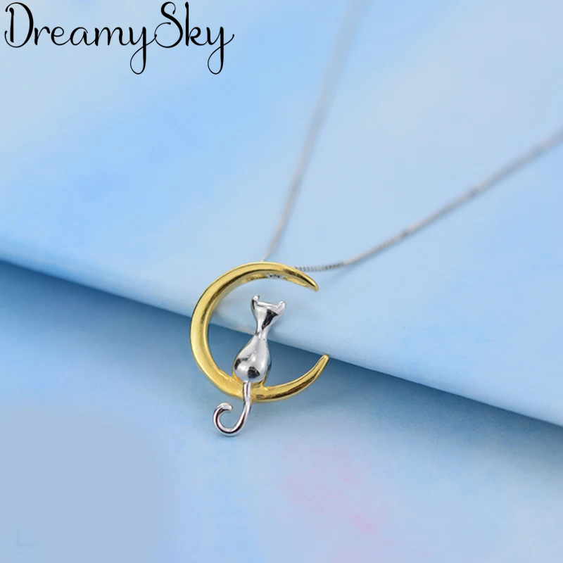 Bohemian New 925 Sterling Silver Moon Cat Choker Necklaces For Women Christmas Jewelry Girls Gift Statement Necklaces Collares
Bohemian New 925 Sterling Silver Moon Cat Choker Necklaces For Women Christmas Jewelry Girls Gift Statement Necklaces Collares