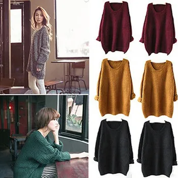Women Fashion Winter Casual Loose Knitted Sweater Long Sleeve Top Outwear Coat
Women Fashion Winter Casual Loose Knitted Sweater Long Sleeve Top Outwear Coat