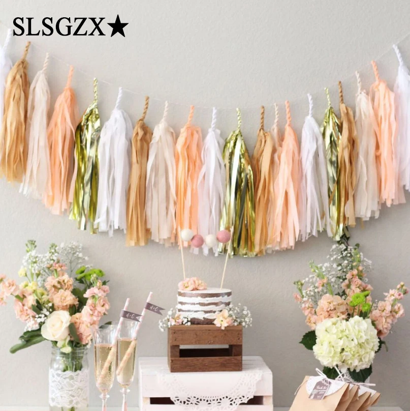 5Pcs 14inch Tissue Paper/Foil Tassels Garland for Wedding Wall Decoration DIY Birthday Party Baby Shower Event Party Supplies
5Pcs 14inch Tissue Paper/Foil Tassels Garland for Wedding Wall Decoration DIY Birthday Party Baby Shower Event Party Supplies