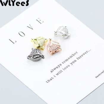 WLYeeS 4pcs White Zircon Fox Pendant Charm Copper bead Pave CZ Metal Material Loose bead for Jewelry bracelet making DIY Finding
WLYeeS 4pcs White Zircon Fox Pendant Charm Copper bead Pave CZ Metal Material Loose bead for Jewelry bracelet making DIY Finding