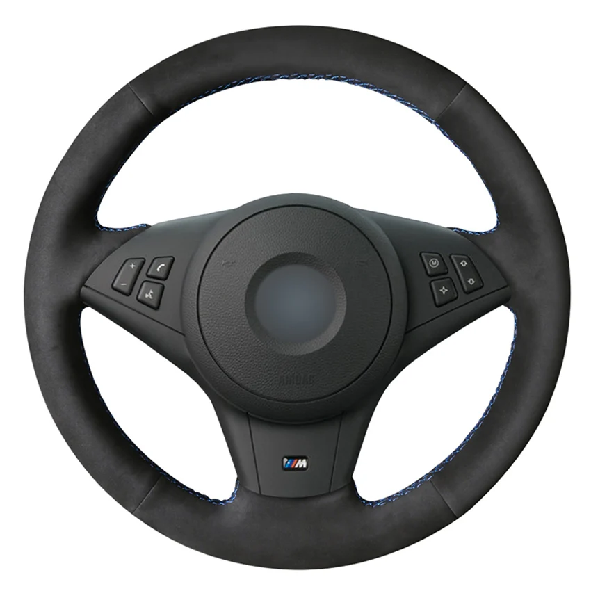 Black Suede DIY Hand-stitched Car Steering Wheel Cover for BMW E60 M5 2005-2008 E63 E64 Cabrio M6 2005-2010
Black Suede DIY Hand-stitched Car Steering Wheel Cover for BMW E60 M5 2005-2008 E63 E64 Cabrio M6 2005-2010
