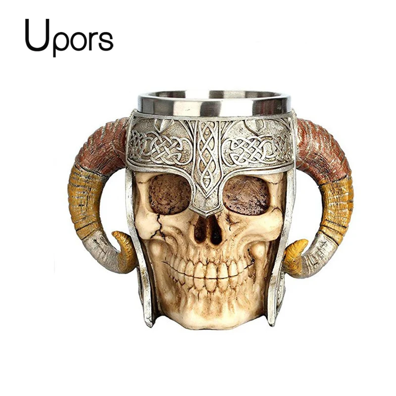 Creative 3D Skull Mug Gifts Stainless Steel Coffee Mug Medieval Castle Lord Knight Skeleton Tankard Cup Beer Mug
Creative 3D Skull Mug Gifts Stainless Steel Coffee Mug Medieval Castle Lord Knight Skeleton Tankard Cup Beer Mug