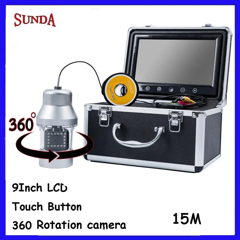 Fishing camera 360 panning camera rotation camera underwater fishing camera with 9inch LCD Touch button 18pcs led lights 15meter
Fishing camera 360 panning camera rotation camera underwater fishing camera with 9inch LCD Touch button 18pcs led lights 15meter