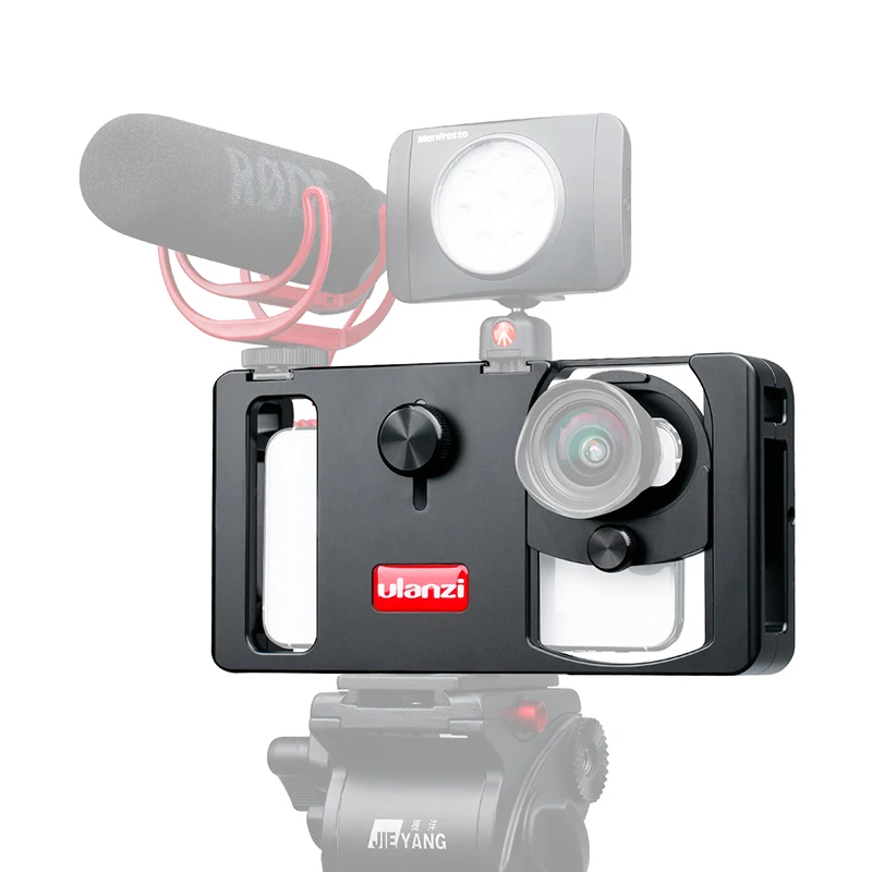 Ulanzi U-Rig Metal Handheld Photo Phone Video Rig Gear Vlogging Rig Stabilizer with Wide Angle Mobile Lens Film Making Case
Ulanzi U-Rig Metal Handheld Photo Phone Video Rig Gear Vlogging Rig Stabilizer with Wide Angle Mobile Lens Film Making Case