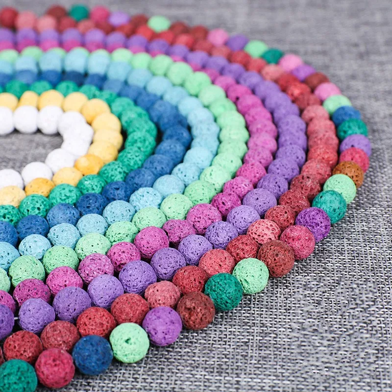 Handmade DIY Jewelry Make Bead Natural Stone Beads for Jewelry Making Lava Beads 8 MM Colorful Round Bead Men Women Accessories
Handmade DIY Jewelry Make Bead Natural Stone Beads for Jewelry Making Lava Beads 8 MM Colorful Round Bead Men Women Accessories