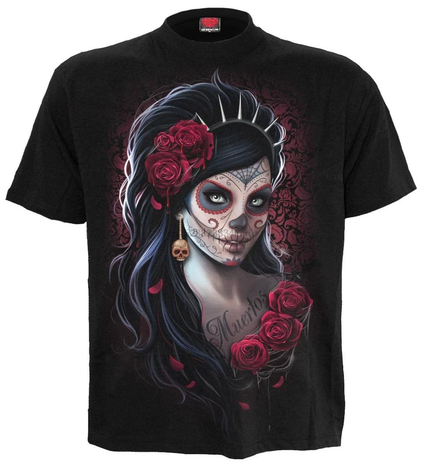 Spiral Direct DAY OF THE DEAD T-SHIRT Goth Mexican Sugar Skull Rock Tee Top Gift Print T-shirtHip Hop Tee Shirt 2019 hot tees
Spiral Direct DAY OF THE DEAD T-SHIRT Goth Mexican Sugar Skull Rock Tee Top Gift Print T-shirtHip Hop Tee Shirt 2019 hot tees