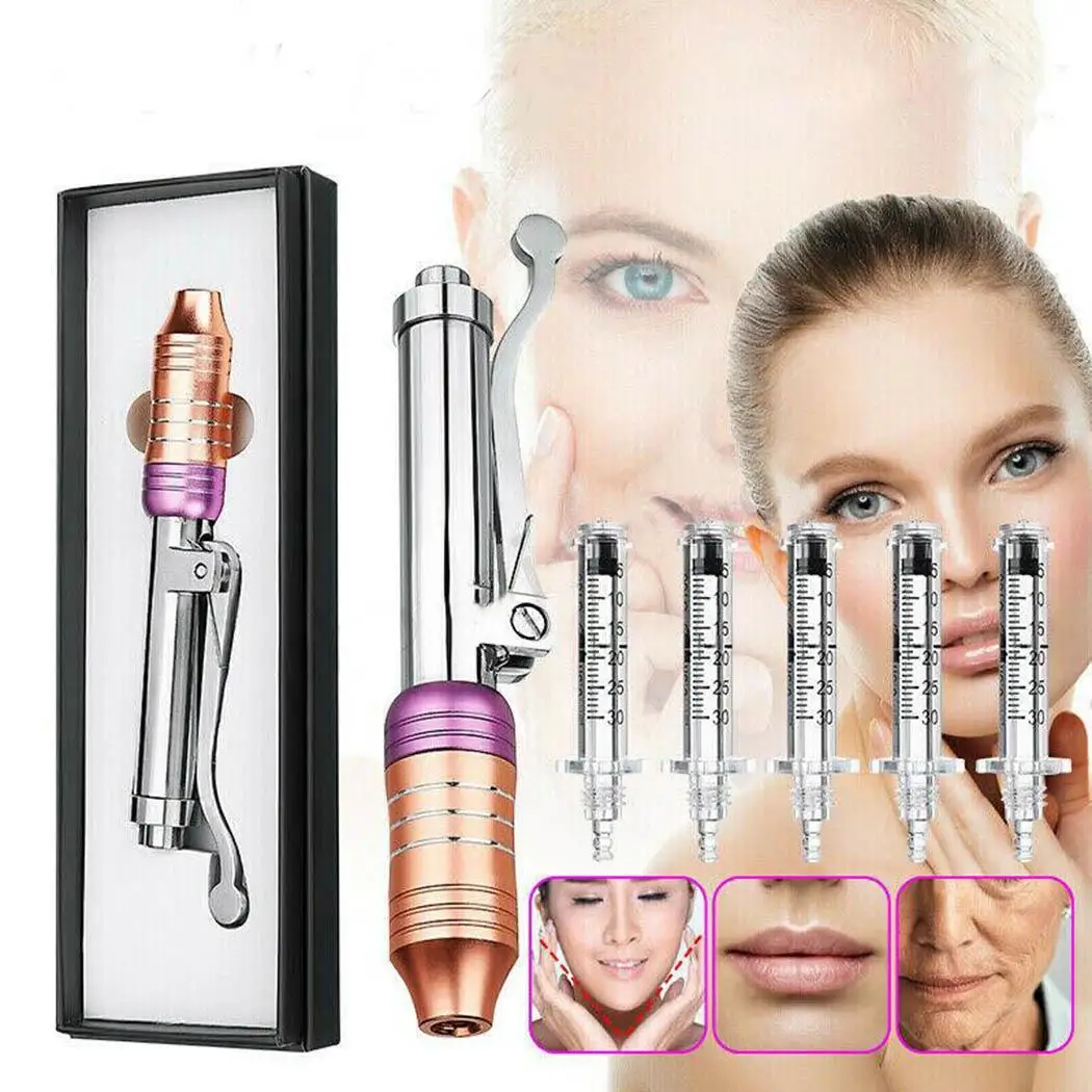 Hyaluronic Injection Pen Atomizer Wrinkle Removal Water Silver Syringe 1 x 5 x Ampoule Heads Needle
Hyaluronic Injection Pen Atomizer Wrinkle Removal Water Silver Syringe 1 x 5 x Ampoule Heads Needle