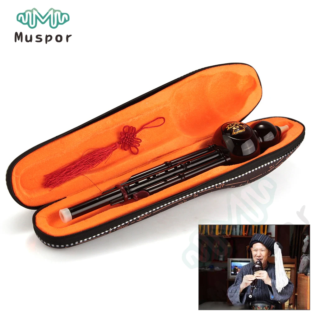 ABS Chinese Hulusi Gourd Cucurbit Flute C/Bb Key Yunnan Ethnic Instrument with Case Black
ABS Chinese Hulusi Gourd Cucurbit Flute C/Bb Key Yunnan Ethnic Instrument with Case Black