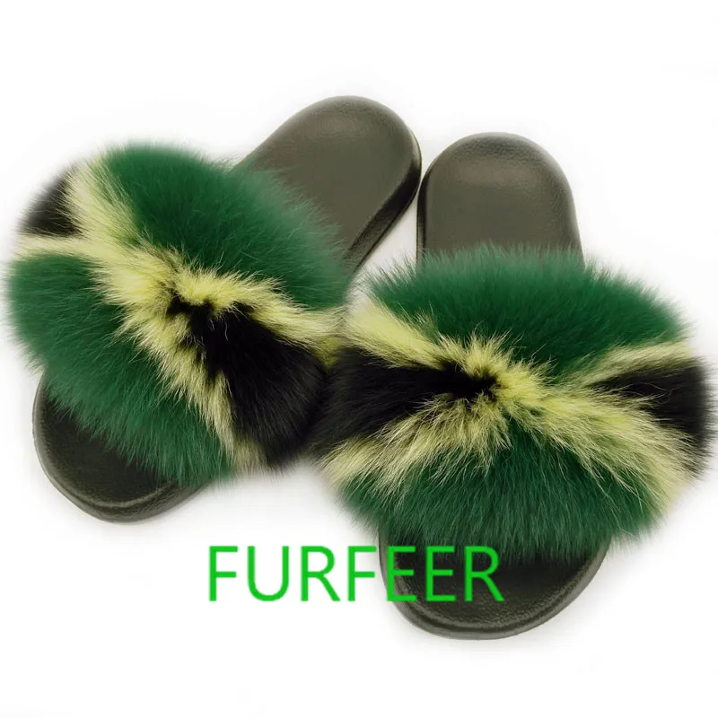 Women Summer Fox Fur Slippers Lady's Lovely Fluffy Fur Slides Women Furry Slippers Women Fur Slides Drop Shipping Women Slippers
Women Summer Fox Fur Slippers Lady's Lovely Fluffy Fur Slides Women Furry Slippers Women Fur Slides Drop Shipping Women Slippers