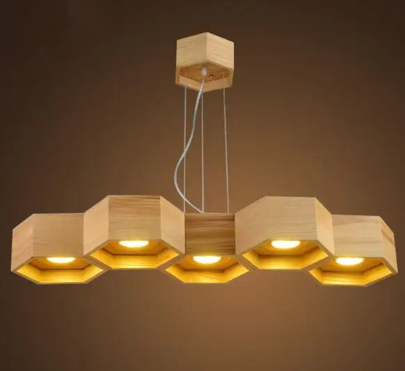 Wood-Honeycomb-LED-Modern-Pendant-Lamp-Indoor-Dining-Room-Foyer-Home-Adornment-Pendant-Light-110-240V (2)