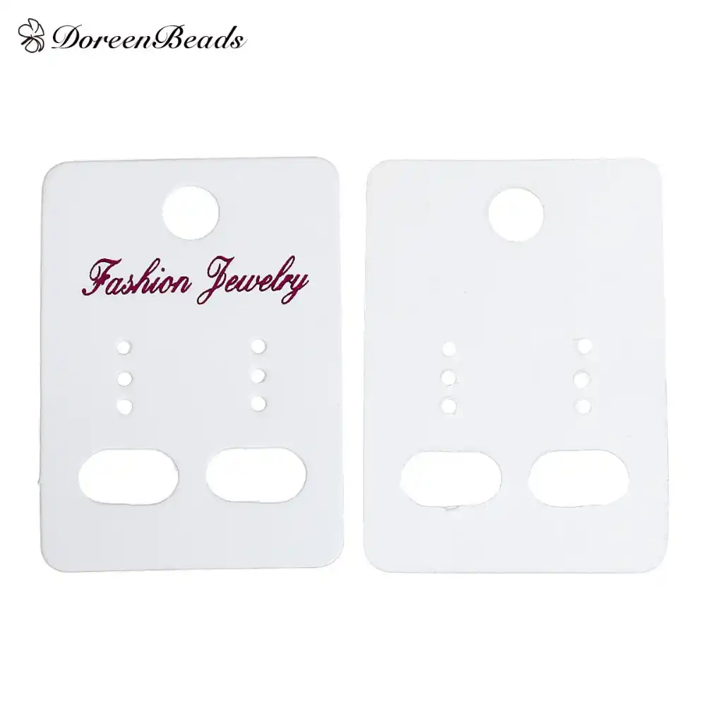 retro plain kraft paper dangle earring jewelry display cards