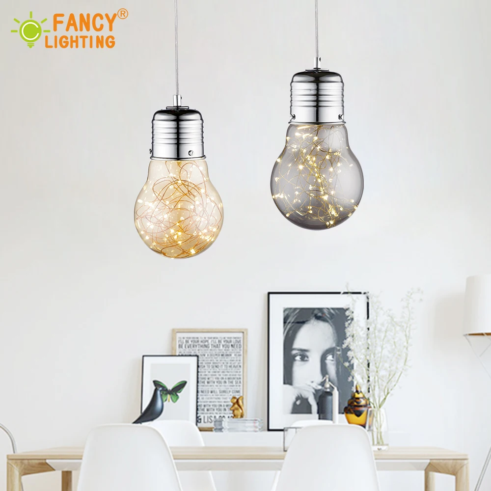 Modern Starry Sky Pendant Light With LED String Light Golden/Smoky Gray Glass Hanglamp for home/Bedroom/Living room Pendant Lamp
Modern Starry Sky Pendant Light With LED String Light Golden/Smoky Gray Glass Hanglamp for home/Bedroom/Living room Pendant Lamp