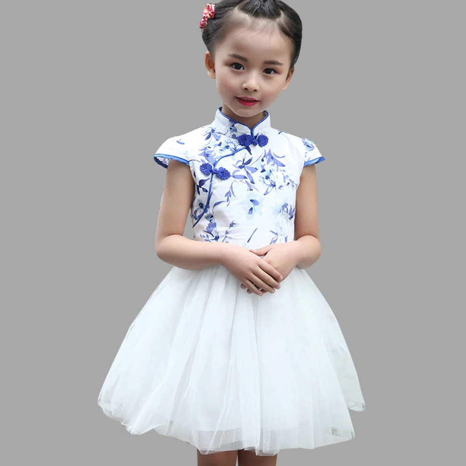 Summer Girls Dress Teenage Girls Cheongsam Dress China Style Floral Print Party Sundress 6 8 10 12 14 Children Clothes
Summer Girls Dress Teenage Girls Cheongsam Dress China Style Floral Print Party Sundress 6 8 10 12 14 Children Clothes