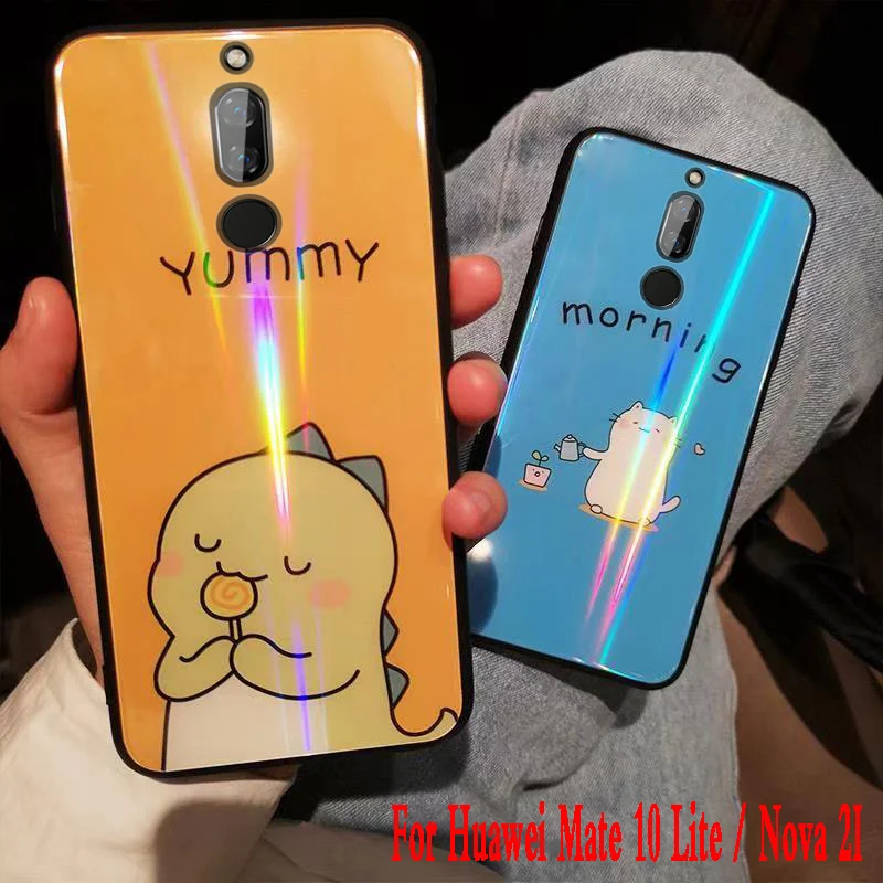 For Huawei Mate 10 Lite Case silicone bumper Glass cartoon back cover coque For Huawei Maimang 6 Case For Nova 2i / Honor 9i 5.9
For Huawei Mate 10 Lite Case silicone bumper Glass cartoon back cover coque For Huawei Maimang 6 Case For Nova 2i / Honor 9i 5.9