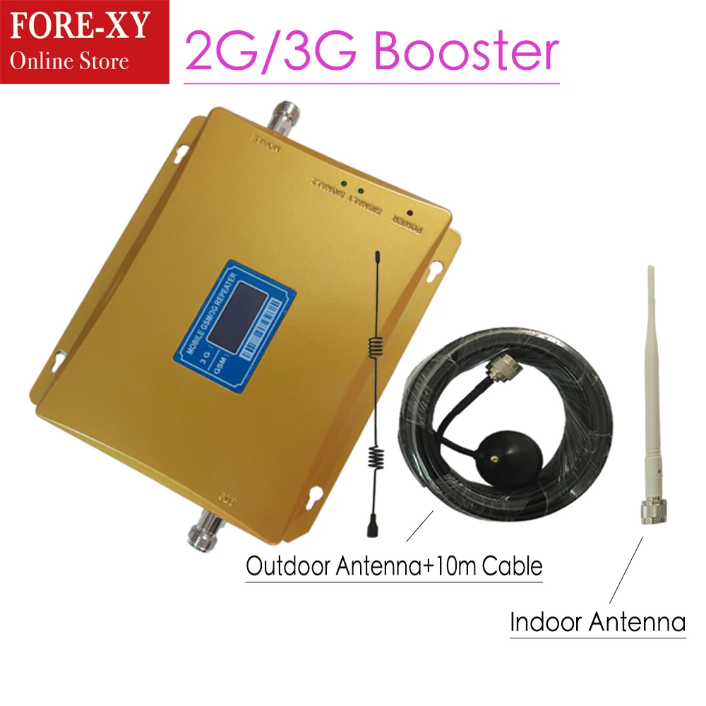 LCD Display GSM 900 2100mhz Dual Band Signal Repeater 2G 3G UMTS 65dB Cellphone Cellular Signal Booster Amplifier Set Repeater
LCD Display GSM 900 2100mhz Dual Band Signal Repeater 2G 3G UMTS 65dB Cellphone Cellular Signal Booster Amplifier Set Repeater