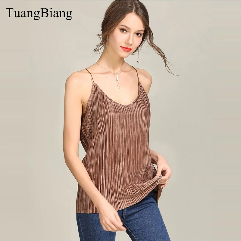 chic Crop Tops Women 2018 V-Neck velvet Cropped Summer Camis Autumn Winter Female Blusa Sexy Pleated New Tank Tops Camisas Mujer
chic Crop Tops Women 2018 V-Neck velvet Cropped Summer Camis Autumn Winter Female Blusa Sexy Pleated New Tank Tops Camisas Mujer