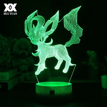 LED Lamp Cartoon 3D Lamp Creative LED Cool Multicolor Night Light Home Decoration Table Lamp for New Pokemon Leafeon Child's Gif
LED Lamp Cartoon 3D Lamp Creative LED Cool Multicolor Night Light Home Decoration Table Lamp for New Pokemon Leafeon Child's Gif