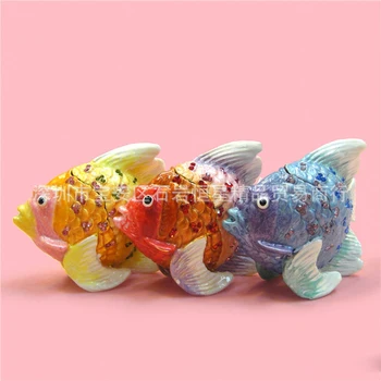 European Chinese style Metal enamel painted goldfish Colored fish model, home desktop decor decoration ornaments(A602)
European Chinese style Metal enamel painted goldfish Colored fish model, home desktop decor decoration ornaments(A602)