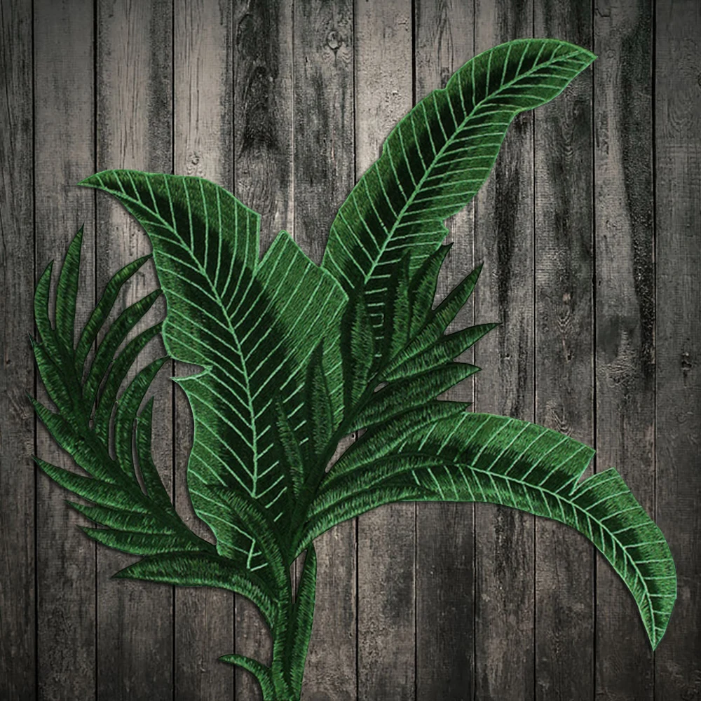 Banana leaf patch Embroidery sew on patch Decoration Accessories Embroidered patch for T-shirt
Banana leaf patch Embroidery sew on patch Decoration Accessories Embroidered patch for T-shirt