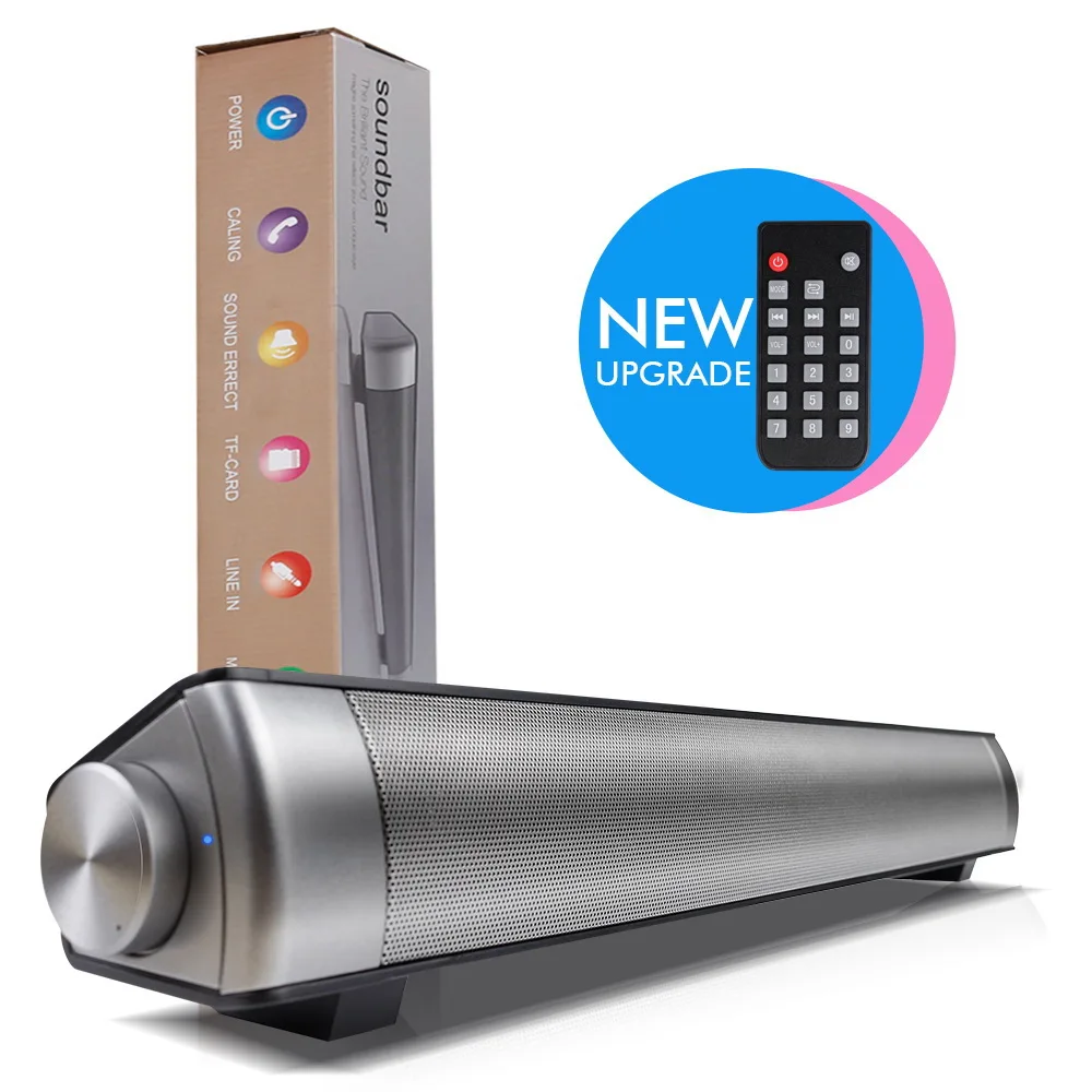 LP-08 Sound Bar Wireless Bluetooth Speaker AUX Input TF Card MP3 Playing Hands-Free Calling Remote Control with Built-in Battery
LP-08 Sound Bar Wireless Bluetooth Speaker AUX Input TF Card MP3 Playing Hands-Free Calling Remote Control with Built-in Battery