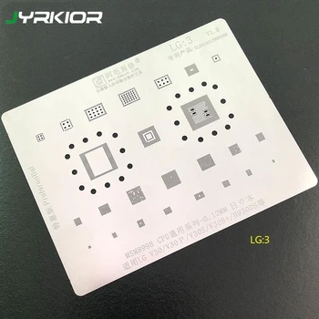 Jyrkior G2 G3 G4 G5 G6 V30 Plant Tin Steel Mesh BGA Reballing Stencil Template For LG V30S H790/V10/H968/LS990/VS986 /VS995/H868
Jyrkior G2 G3 G4 G5 G6 V30 Plant Tin Steel Mesh BGA Reballing Stencil Template For LG V30S H790/V10/H968/LS990/VS986 /VS995/H868