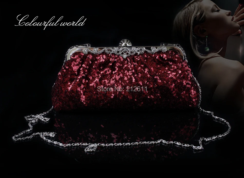 

2015 Limited Women Leather Handbags Bags Handbags Women Famous Brands New Fashionable Luxury Shiny Bead Evening Purse Frame.