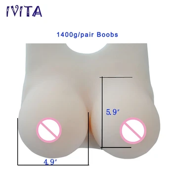 IVITA 1400g White Fake Boobs Realistic Silicone Breast Forms With Straps False Breast For Crossdresser Transgender Drag-Queen
IVITA 1400g White Fake Boobs Realistic Silicone Breast Forms With Straps False Breast For Crossdresser Transgender Drag-Queen