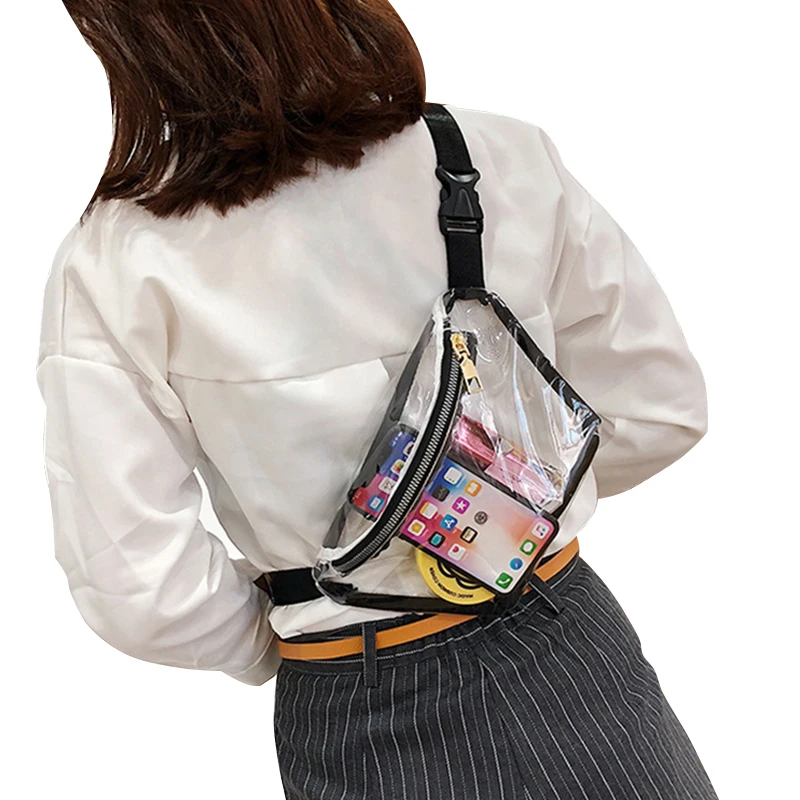 Women Transparent Waist Bag Female Harajuku Belt Chest Clear Pink Banana Belt Bags Ladies Girls Adjustable PVC Fanny Pack 197
Women Transparent Waist Bag Female Harajuku Belt Chest Clear Pink Banana Belt Bags Ladies Girls Adjustable PVC Fanny Pack 197