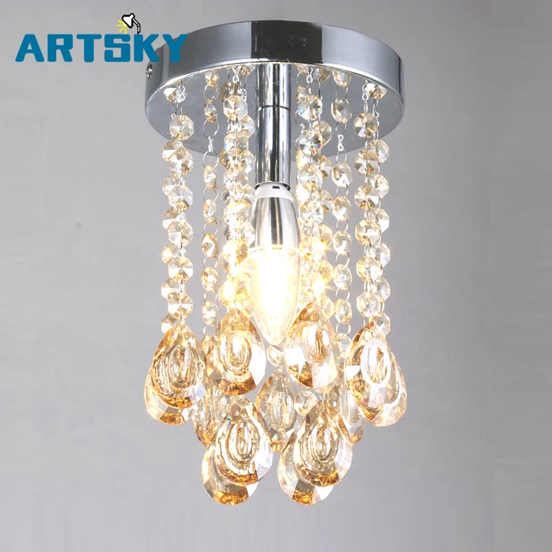 Modern Mini Small Teardrop Crystal Ceiling Lighting Fixture With Champagne For Living Room Closet Bathroom Decoration
Modern Mini Small Teardrop Crystal Ceiling Lighting Fixture With Champagne For Living Room Closet Bathroom Decoration