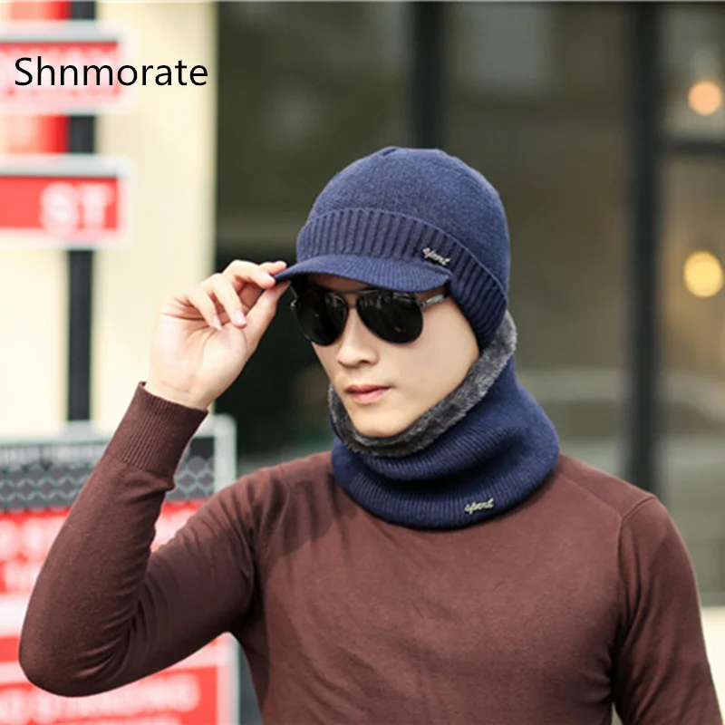 Winter Pure Knit Beanies Men's Hats With Brim Scarf For Men Gentle Beanie Boy Skullies Caps Bonnet Snapback Warm Hat Neck Warmer
Winter Pure Knit Beanies Men's Hats With Brim Scarf For Men Gentle Beanie Boy Skullies Caps Bonnet Snapback Warm Hat Neck Warmer