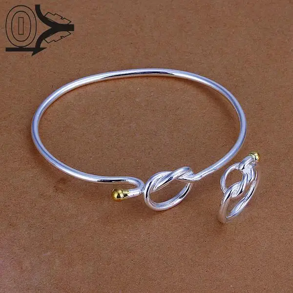 Hot Sale Silver Plated Jewelry Set,Cheap Bridal Party Sets,Separation Cable Bead Fashion Silver bangle Ring Two-pieces
Hot Sale Silver Plated Jewelry Set,Cheap Bridal Party Sets,Separation Cable Bead Fashion Silver bangle Ring Two-pieces