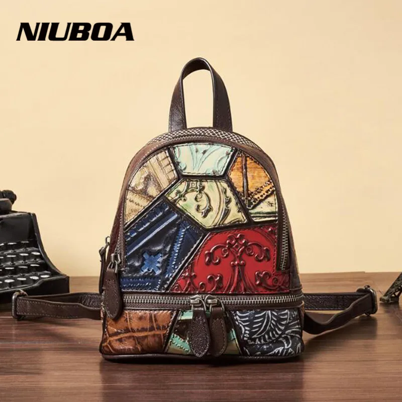 Genuine Leather Women Backpack Special Design Splice Travel Backpacks Small Multifunctional Backapck Shoulder Rucksack
Genuine Leather Women Backpack Special Design Splice Travel Backpacks Small Multifunctional Backapck Shoulder Rucksack