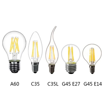 Bulb led lamp LED Filament Bulb E27 LED Bulb E14 Filament Light 220V Glass Bulb Lamp Candle Light Lamp
Bulb led lamp LED Filament Bulb E27 LED Bulb E14 Filament Light 220V Glass Bulb Lamp Candle Light Lamp