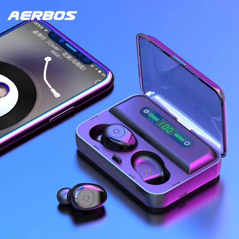 AERBOS LED Display Wireless Earbuds Bluetooth 5.0 Waterproof Earphone With 1200 Mah Power Bank Stereo Headset Fone De Ouvido
AERBOS LED Display Wireless Earbuds Bluetooth 5.0 Waterproof Earphone With 1200 Mah Power Bank Stereo Headset Fone De Ouvido