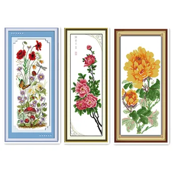 Joy Sunday Flowers and flowers spring beauty cross stitch suite simple modern peonies vertical living room decorative painting
Joy Sunday Flowers and flowers spring beauty cross stitch suite simple modern peonies vertical living room decorative painting