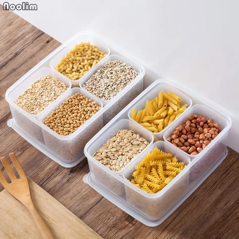 NOOLIM Refrigerator Food Crisper Separate Storage Box Set Kitchen Plastic Transparent Food Multi-Grid Storage Box With Lid
NOOLIM Refrigerator Food Crisper Separate Storage Box Set Kitchen Plastic Transparent Food Multi-Grid Storage Box With Lid