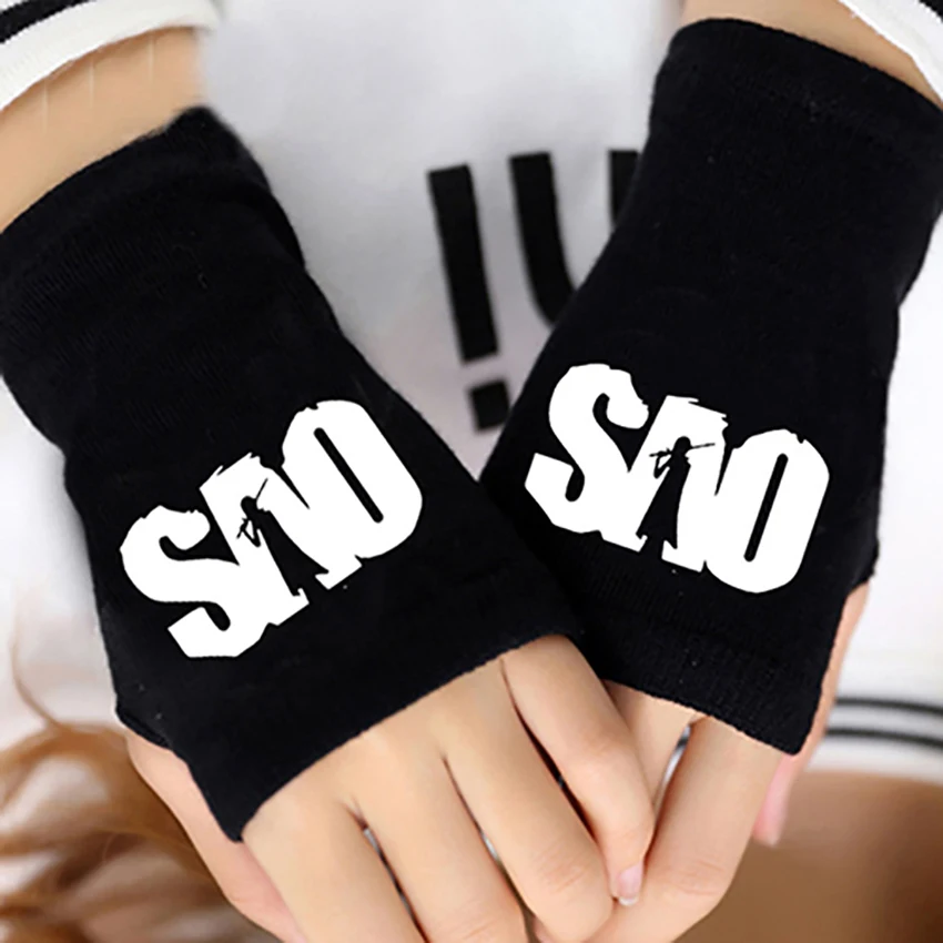 Fashion Anime Sword Art Online SAO Half Finger Glove Cotton Knitting Fingerless Mitten Lovers Cosplay Accessories Warm Gifts
Fashion Anime Sword Art Online SAO Half Finger Glove Cotton Knitting Fingerless Mitten Lovers Cosplay Accessories Warm Gifts
