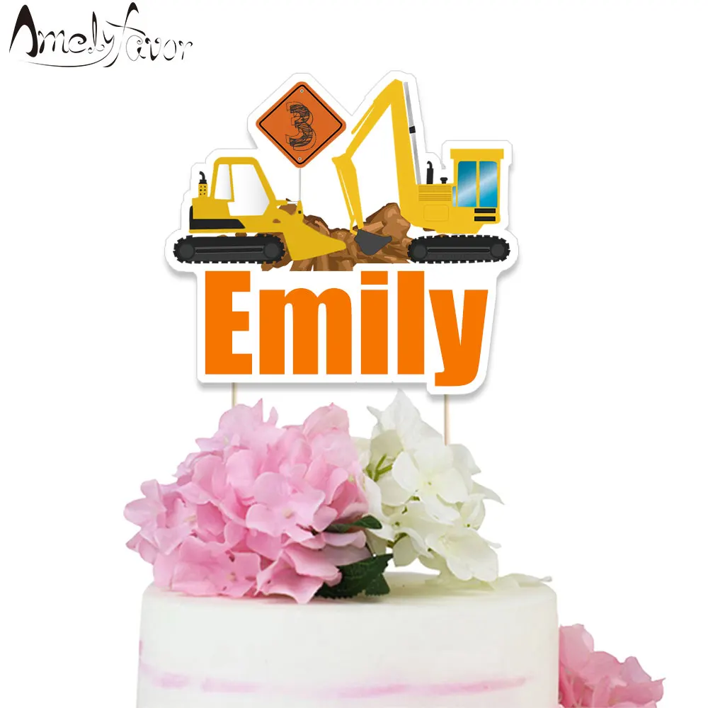 Construction Trucks Theme Party Paper Cake Topper Kids Event Birthday Party Decorations Supplies Custom-Made Digger Cake Topper
Construction Trucks Theme Party Paper Cake Topper Kids Event Birthday Party Decorations Supplies Custom-Made Digger Cake Topper