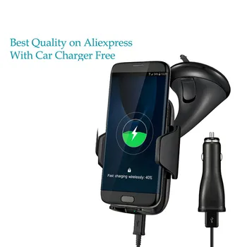 Qi Wireless Charger For iPhone X 8 Plus Car Mount Quick Fast Charge Wireless Charging Pad Car Holder Stand for Samsung S9 S8 S7
Qi Wireless Charger For iPhone X 8 Plus Car Mount Quick Fast Charge Wireless Charging Pad Car Holder Stand for Samsung S9 S8 S7