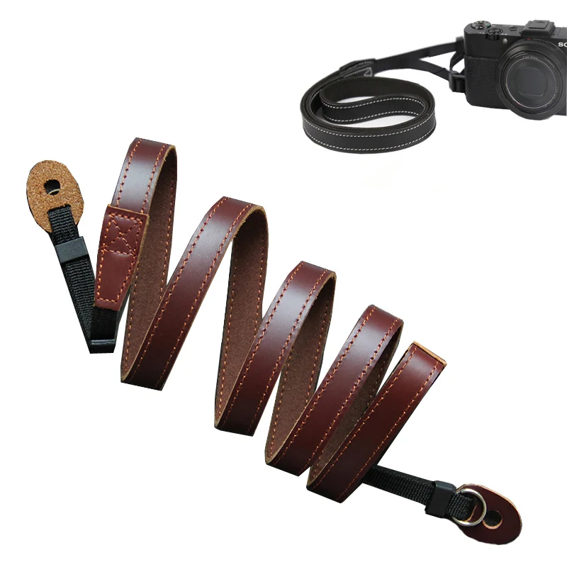 genuine Cowhide Leather Neck Strap for Olympus EM10III EM5 E-PL6 EPL7 EPL8 EPL9 Panasonic FZ1000 GF8 GF9 GX85 SLR Shoulder strap
genuine Cowhide Leather Neck Strap for Olympus EM10III EM5 E-PL6 EPL7 EPL8 EPL9 Panasonic FZ1000 GF8 GF9 GX85 SLR Shoulder strap