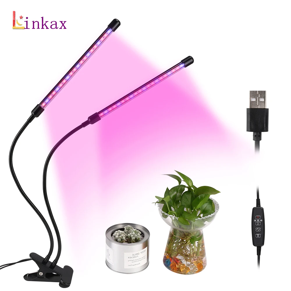 Dual Head LED Grow Light 20W Plant Lamp Dual Three Head for Indoor Flowers Houseplants Seeds Greenhouse 360 Degree Phytolamp
Dual Head LED Grow Light 20W Plant Lamp Dual Three Head for Indoor Flowers Houseplants Seeds Greenhouse 360 Degree Phytolamp