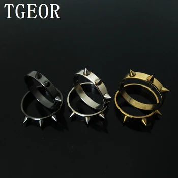 

new hot wholesale small MOQ 36pcs mixed 4 sizes black stainless steel ring free shipping