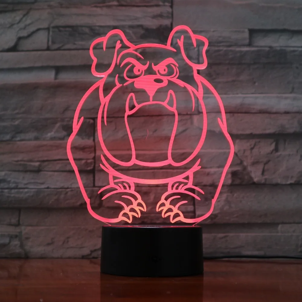 Abstract Dog 7 Colors Change Night Lamp LED 3D Table Light for Bedroom Sleeping Lamp Home Decor Art Decor Kids Gift GX1162
Abstract Dog 7 Colors Change Night Lamp LED 3D Table Light for Bedroom Sleeping Lamp Home Decor Art Decor Kids Gift GX1162