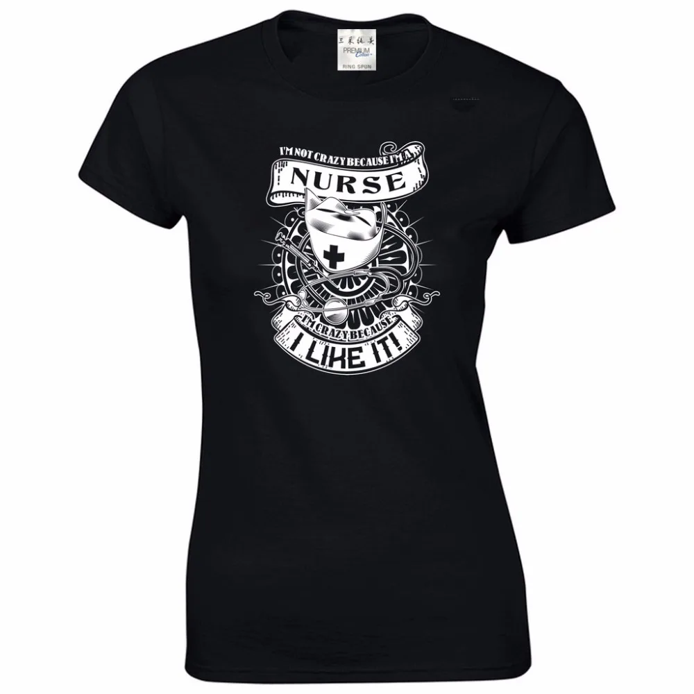 2018 100% Cotton Straight O-Neck Short Sleeve Tee Shirt Homme Women Funny Crazy Nurse And Crazy Funny QuoteBrand T Shirts
2018 100% Cotton Straight O-Neck Short Sleeve Tee Shirt Homme Women Funny Crazy Nurse And Crazy Funny QuoteBrand T Shirts
