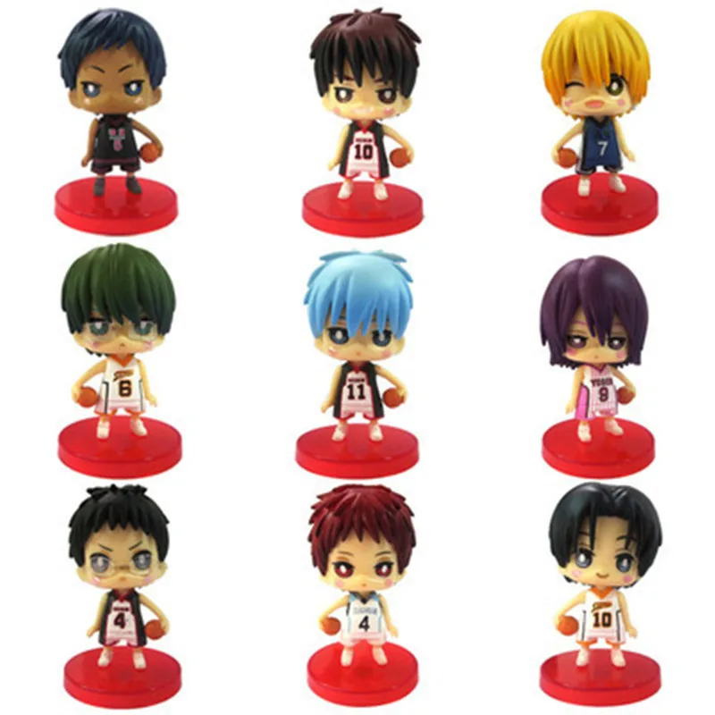 9pcs set Kuroko No Basket Q Version Figures with Basketball 7Cm Japan Anime Pvc Action Figures Kids Hot Toys for Children Boys
9pcs set Kuroko No Basket Q Version Figures with Basketball 7Cm Japan Anime Pvc Action Figures Kids Hot Toys for Children Boys