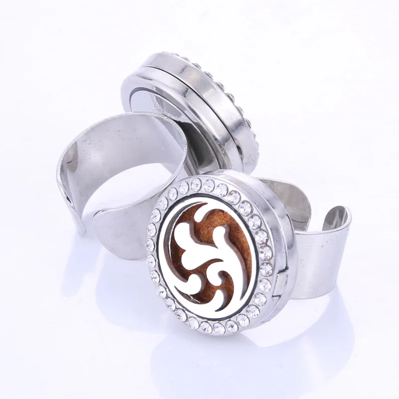 New Stainless Steel Wave Aromatherapy Rings Essential Oil Diffuser Rings Jewelry Perfume Diffuser Women Men Rings girl jewelry
New Stainless Steel Wave Aromatherapy Rings Essential Oil Diffuser Rings Jewelry Perfume Diffuser Women Men Rings girl jewelry